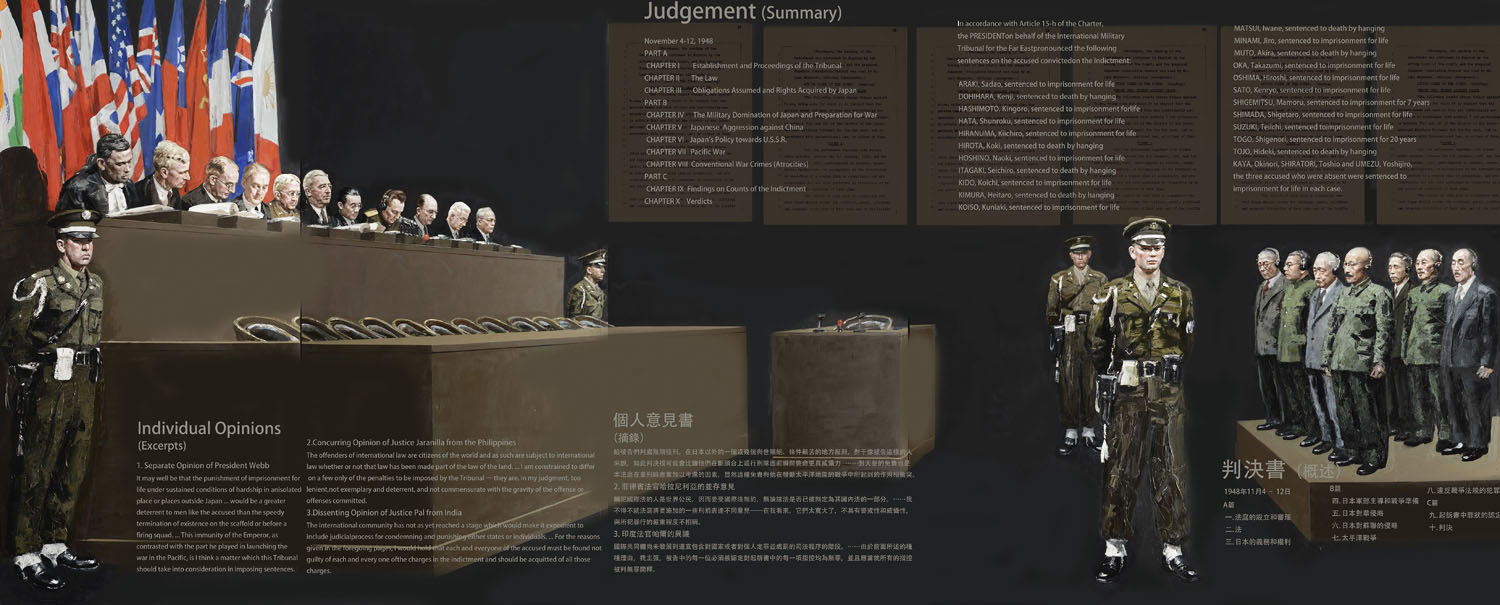 图34 添加宪兵形象的《东京审判·判决》（局部）.jpg