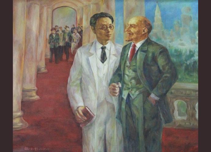 图4：1921年，共产国际三大，瞿秋白采访列宁（画）.jpg
