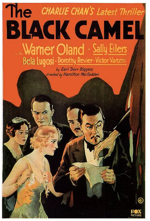 电影《陈查理之黑骆驼》海报，1931年6月21日上映.png